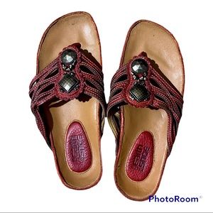 Kalso Earth Shoe sandals negative heel feature